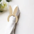 thumbnail image 5 of 10Pcs Easter Bunny Napkin Rings - Wooden Rabbit Ear Design, Dining Table Party Decor, 5 of 8