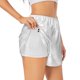 thumbnail image 1 of Balery Travel Around The World Airplane Pantalones cortos deportivos para mujer con forro y dos bolsillos, elásticos, para entrenamiento, gimnasio, yoga-XX-Large, 1 of 7