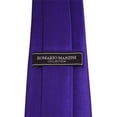 thumbnail image 3 of Solid Dark Purple Traditional Men's Necktie, 3 of 5