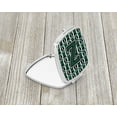 thumbnail image 2 of Letter Z Football Green and White Compact Mirror CJ1071-ZSCM, 2 of 4