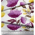 thumbnail image 2 of Soimoi Poly Georgette Fabric Leaves & Floral Artistic Print Fabric by the Yard 52 Inch Wide, 2 of 3