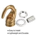thumbnail image 4 of Unique Bargains Alloy Ceiling Hook 23mmx31mm for Ceiling Pendant Light Plate Copper Tone, 4 of 5