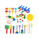 thumbnail image 1 of "Juego De Brochas De Pintura Lavable Para Niños, 30 Piezas multicolor ", 1 of 5