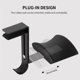thumbnail image 5 of Soporte para gancho para auriculares Soporte para colgador para auriculares para juegos de PC Abrazadera ajustable Soporte para bolsa con clip, Negro Inevent EL001439-01, 5 of 7