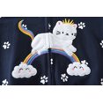 thumbnail image 4 of NLVRBC Toddler Girls Zip Up Cat Hoodies Kids Hooded Jacket Light Fall Outwear 2T, 4 of 7
