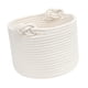 thumbnail image 2 of Cesta tejida pequeña con cuerda de algodón vacía para juguetes de mascotas, macetas y apartamentos. Blanco, 2 of 9