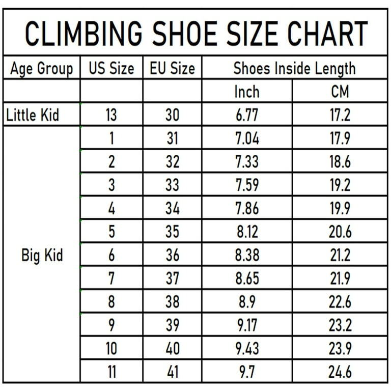 YUWOZIZ Kids Rock Climbing Shoes Boys Climbing ShoesGirls Bouldering Shoes Climbing Shoes Wrestling Shoes Little Kids Big Kids Walmart