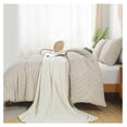 thumbnail image 5 of TiaGOC Tannish Grey Comforter Set Queen Size, 3 Pieces Boho Tufted Bedding Set & Collections, All Season Bed Set (90x90In Comforter and 2 Pillow Shams), 5 of 7