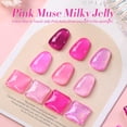 thumbnail image 2 of Esmalte de uñas en gel Born Pretty Jelly Pink Translúcido 7 ml x6, 2 of 9