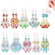 thumbnail image 1 of Pendientes Navideños Con Diamantes Artísticos 10 Pares Mujer Doble Cara para Regalo, 1 of 9