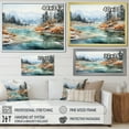 thumbnail image 4 of Designart "Minimalist Geyser On The Island I" Geyser Floater Framed Wall Decor, 4 of 5