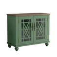 thumbnail image 3 of FESTIVO 38" Vintage Style Wood Kitchen Accent Buffet Sideboard Cabinet - Green, 3 of 5