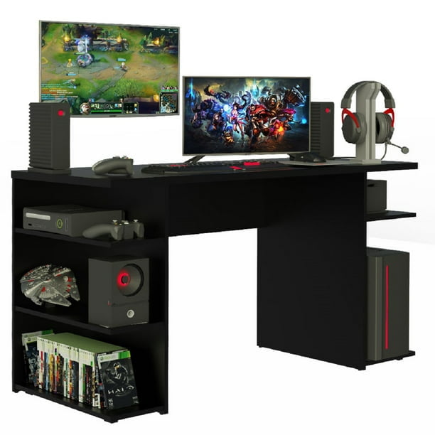 Escritorio Gamer Madesa Para Pc Y Consola Negro Madesa Gamer