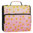 thumbnail image 5 of FORMRS Zipper Binder with Shoulder Strap 2-inch Ring 500 Sheet Capacity File Bag, Gradient Pink Stars, 5 of 5