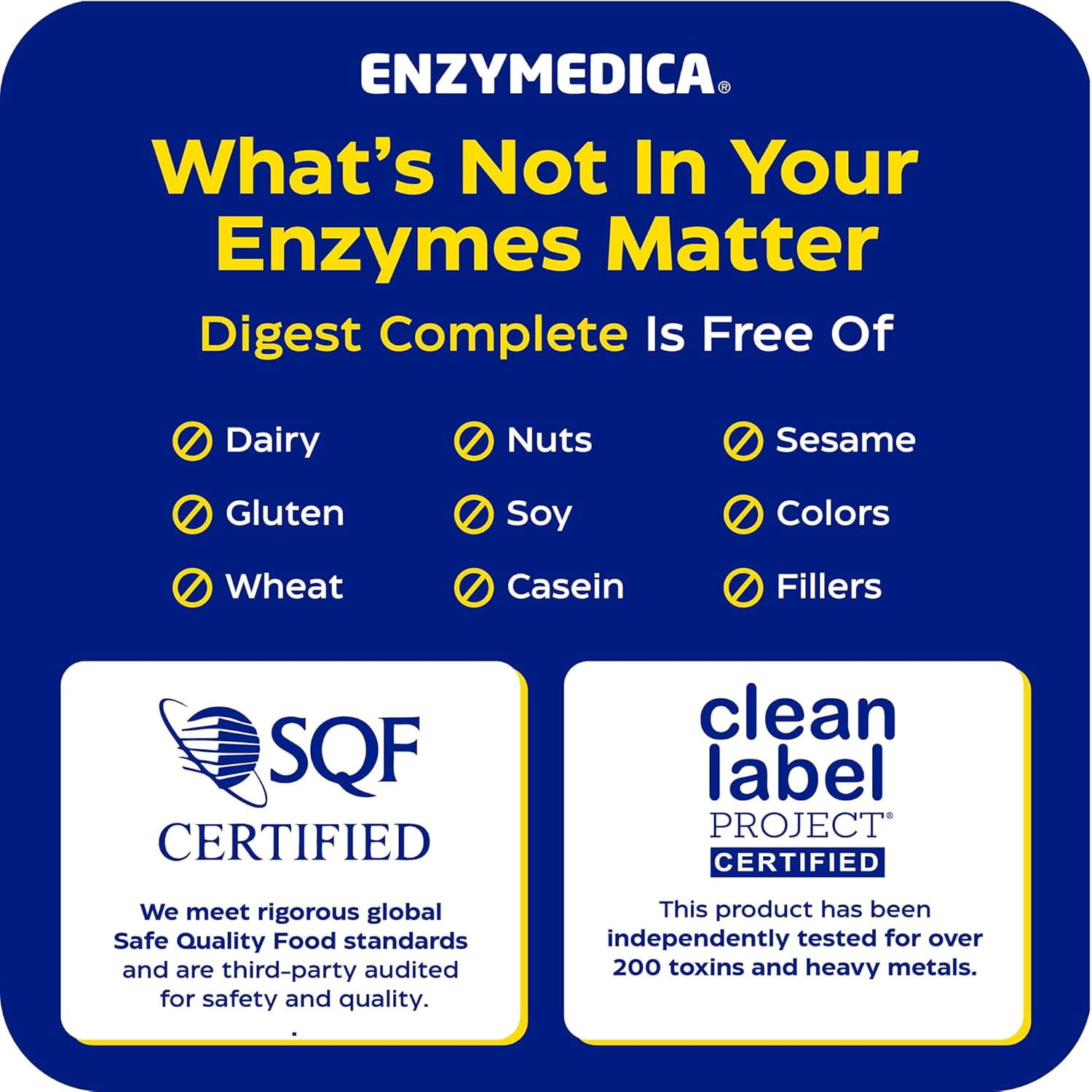 Enzymedica Digest Complete, Digestive Enzyme Supplement for Men & Women, Support for Gut Health, Eases Gas & Bloating, Vegan & Kosher- 90 Capsules