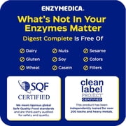 Enzymedica Digest Complete. Digestive Enzyme Supplement for Men & Women, Supports Gut Health, Helps Gas & Bloating, Kosher & Vegan, 30 Capsules