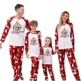 thumbnail image 5 of Nmnitkp Christmas Pajamas for Family Add Festive Atmosphere Family Christmas Pajamas Matching Sets PJ's Sleepwear Printed Top and Plaid Pants with Pockets Family Christmas Pajamas Matching Sets, 5 of 6