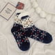 thumbnail image 3 of 3 uds calcetines de pantuflas borrosos antideslizantes forro polar de invierno cálidos y acogedores calcetines gruesos y esponjosos de Navidad-en calcetines de tubo, 3 of 5
