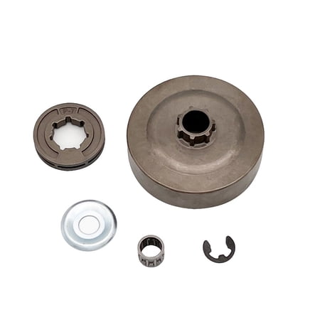 Hardened Steel Clutch Drum Rim Sprocket Kit For Chainsaw MS170 MS180 017 018