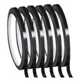 thumbnail image 1 of Cinta de Raya Fina para Pizarra , 6 Rollos, 1/8 de Pulgada de Grosor, Cinta de Borrado en Seco para Líneas de Cuadrícula (Negro), 1 of 5