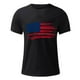 thumbnail image 4 of Tops para hombre, blusas y camisas de cuello redondo y manga corta para hombre, camiseta de cuello redondo y manga corta con estampado de la bandera del Día de la Independencia de Estados Unidos para, 4 of 5