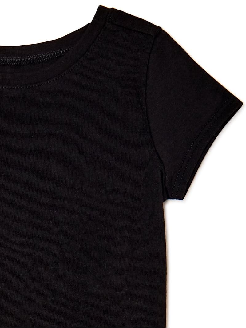T-shirt Fille George - Noir Coton - Taille 4-5 Ans - Motif étoiles