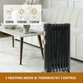 thumbnail image 4 of Portable Electric Radiator Heater Oil Filled With 3 Heating Modes, Adjustable Thermostat, Universal Wheels, Overheat & Tip-Over Protection For Bedroom Home Office,Indoor Use,Black, 4 of 7