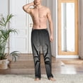 thumbnail image 2 of Honiee Black Spiders for men - a sleek fusion of Straight Pajama Pants, versatile Lounge Pants, and cozy Sleepwear, all rolled into one-Medium, 2 of 6