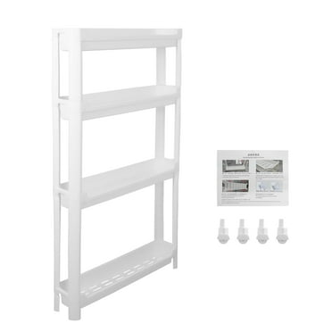 RYANSTAR RACING 4-Tier Slim Storage Cart with Wheels  3.74'' Wide Rolling Cart for Narrow Spaces
