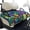 Colorful Leaves, variant on HUIACONG Colorful Dog Paw Golf Cart Covers Seat Comfortable Portable Golf Cart Covers Seat Club Car 4 Pocket Non-Slip Fit Most Cars EZGO Yamaha Club Car