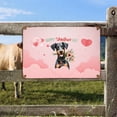 thumbnail image 2 of Happy Valentine's Day Doberman Pinscher holding flowers Horizontal Metal Aluminum Sign Doberman Dog Lover Gifts Wall Art Home Decor - 3005, 2 of 5