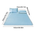 thumbnail image 3 of Ice Silk Mat Set Breathable Mattress Topper Soft Nylon for Cooling Comfort Dorm Bedroom, 3 of 8