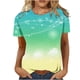 thumbnail image 1 of Camisas Awdenio para mujer, liquidación, blusas de moda para tallas pequeñas, estampadas, mangas 3/4, cuello redondo, blusas casuales, ofertas, 1 of 6