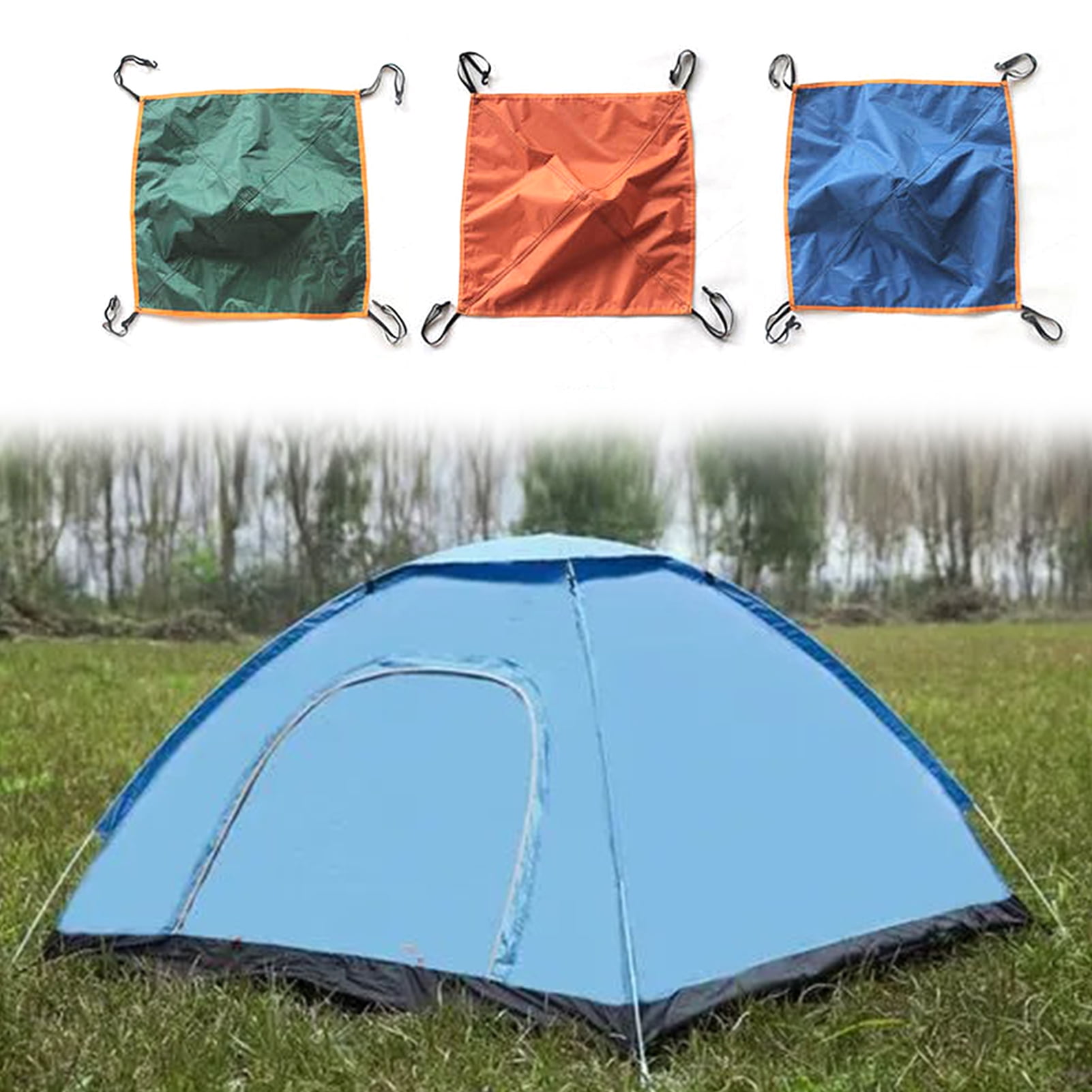Waterproof Tarpaulin Lightweight Ground Sheet Camping Tarp Cover Blue 2m x 3m 