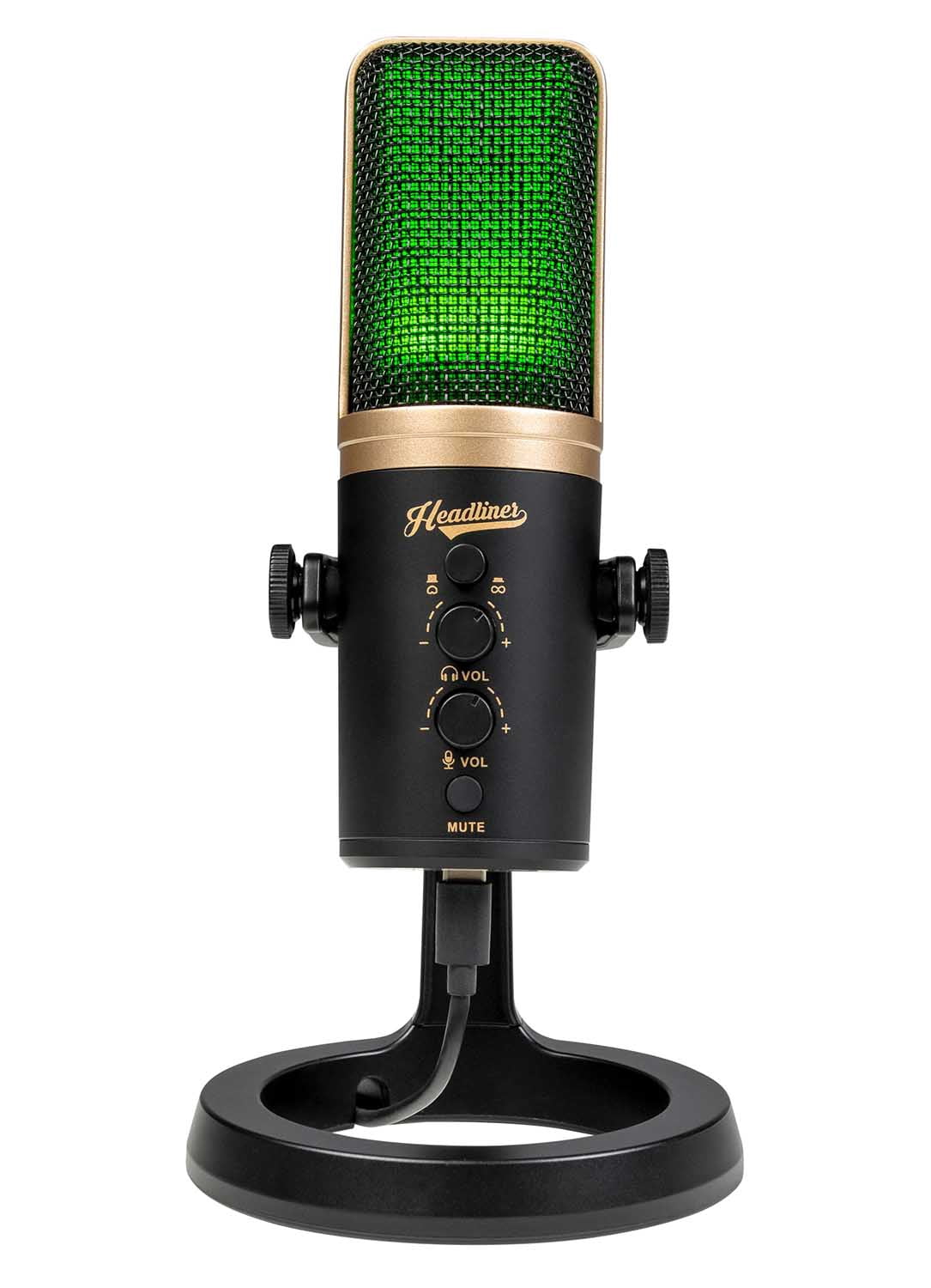 Headliner Roxy Stereo USB Microphone with Dual Condenser Capsules for Mac, PC, iOS and Android