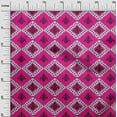 thumbnail image 2 of oneOone Cotton Silk Fabric Argyle Ikat Print Fabric By The Yard 42 Inch Wide, 2 of 4