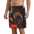 thumbnail image 2 of Fotbe Fiery Floral Pattern Trajes de Baño Estampados para Hombre, Shorts de Verano de Secado Rápido, Ropa de Playa, Bañadores-Small, 2 of 6