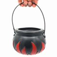 thumbnail image 1 of Halloween Cauldron Candy Bucket - Plastic Wear-Resistant Kettle For Toy Storage & Halloween Gift! Halloween Party Favor Supplies, 1 of 5