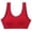 Red, variant on Durtebeua Womens Sports Bras Padded Wireless Push-up Vest Bra Sport Underwear