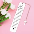 thumbnail image 3 of to My Sister in Christ Cross Bookmark Gifts, Secret Sister Gifts for Women Christian, Religious Gift for Female, Baptism Gift for Girls, Inspirational Bible Verse Bookmark, Birthday Gift, 3 of 6