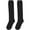 Black, variant on 4-Pair Pack Women's Black Cotton Knee High Socks, Casual Solid Knit Socks for Boots and Everyday Wear