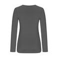 thumbnail image 4 of Perfectbot Womens Fall Tee Shirts Long Sleeves Slim Fit Basic Blouse Scoop Neck Base Layer Tops, 4 of 5