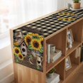 thumbnail image 6 of Table Runners 90 Inches Long Dress Scarves, Yellow Sunflowers Farmhouse Coffee/Dining/Kitchen Table Runner for Living Room, Western Star Brown Farmhouse Plaid 13x90 Inch, 6 of 9