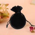 thumbnail image 2 of UHUSE 100pcs Oval Velvet Drawstring Gift Wedding Jewellery Candy Party Pouch Bags, 2 of 6