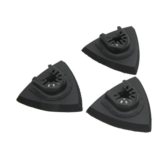 Oscillating Tool Sanding Pad, Triangle 3Pcs Quick Release Oscillating Multitool Sanding Pad ABS Stainless Steel for Replacement