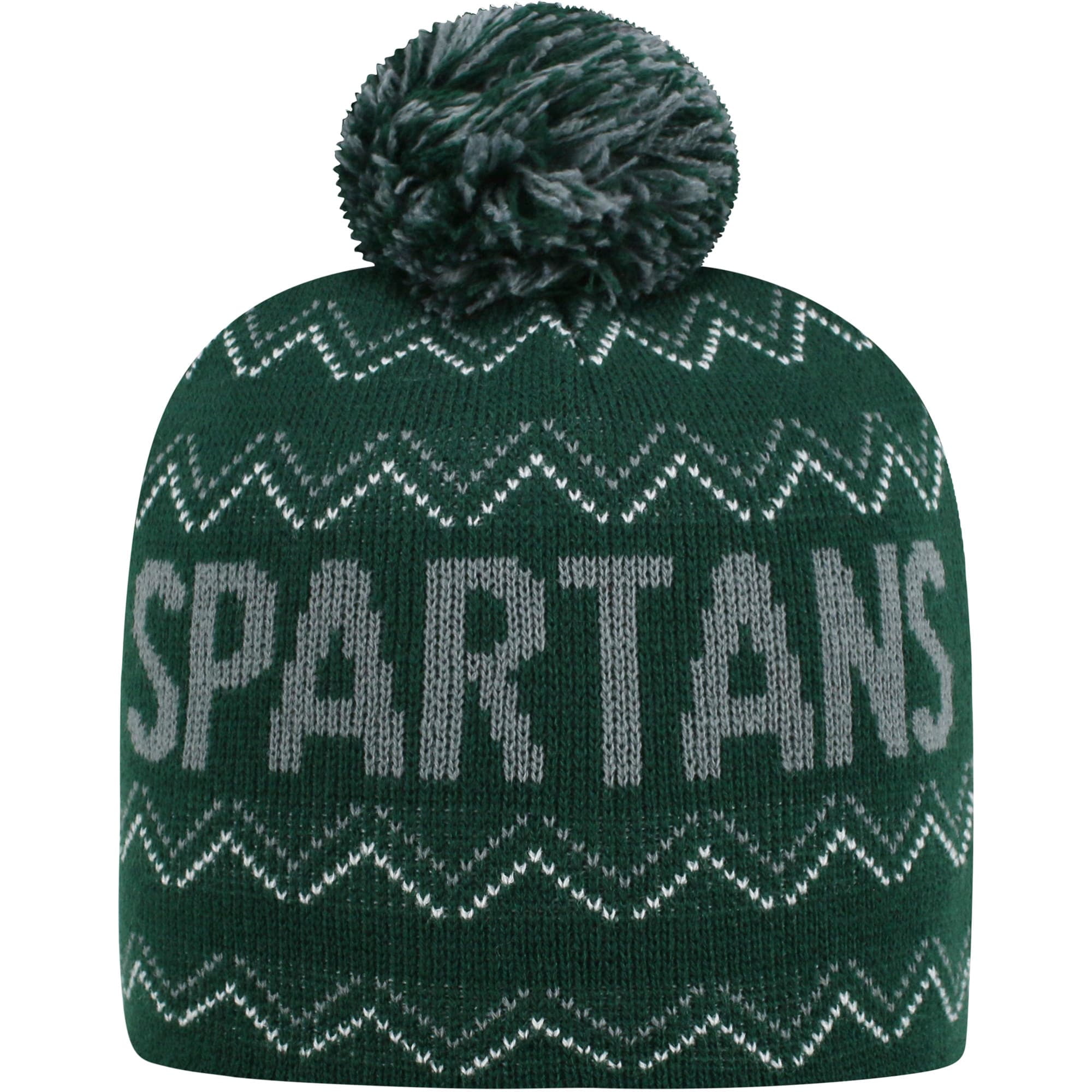Top of the World Michigan State Spartans Official NCAA Cuffed Knit Advisory Stocking Stretch Sock Hat Cap Pom Beanie 457918