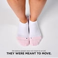 thumbnail image 6 of Feetures Elite Max Cushion No Show Tab Wave- Running Socks for Men & Women, Athletic Compression Socks, Moisture Wicking - White Rose , Large (1 Pair), 6 of 7