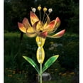 thumbnail image 3 of Flower Spinner Solar Stake - Yellow, 3 of 5