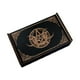 thumbnail image 3 of Caja de madera para guardar tarjetas de juego, tarjetero deslizante decorativo, rectangular. Pentagrama, 3 of 9