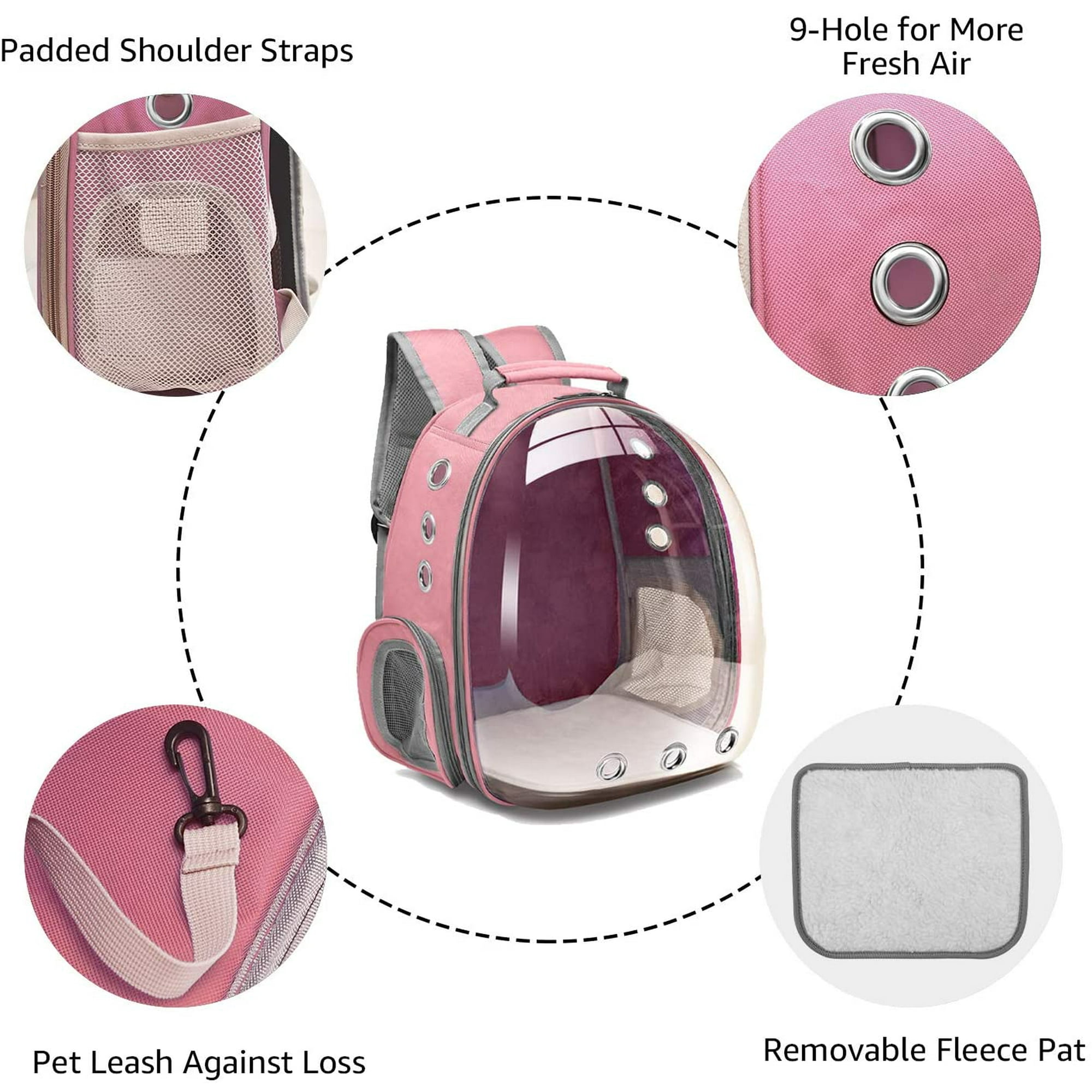 Iguohao Cat Backpack Carrier Bubble Bag Small Dog Backpack Carrier For Small Dogs Space Capsule Pet Carrier Dog Hiking Backpack Airline Approved Tra